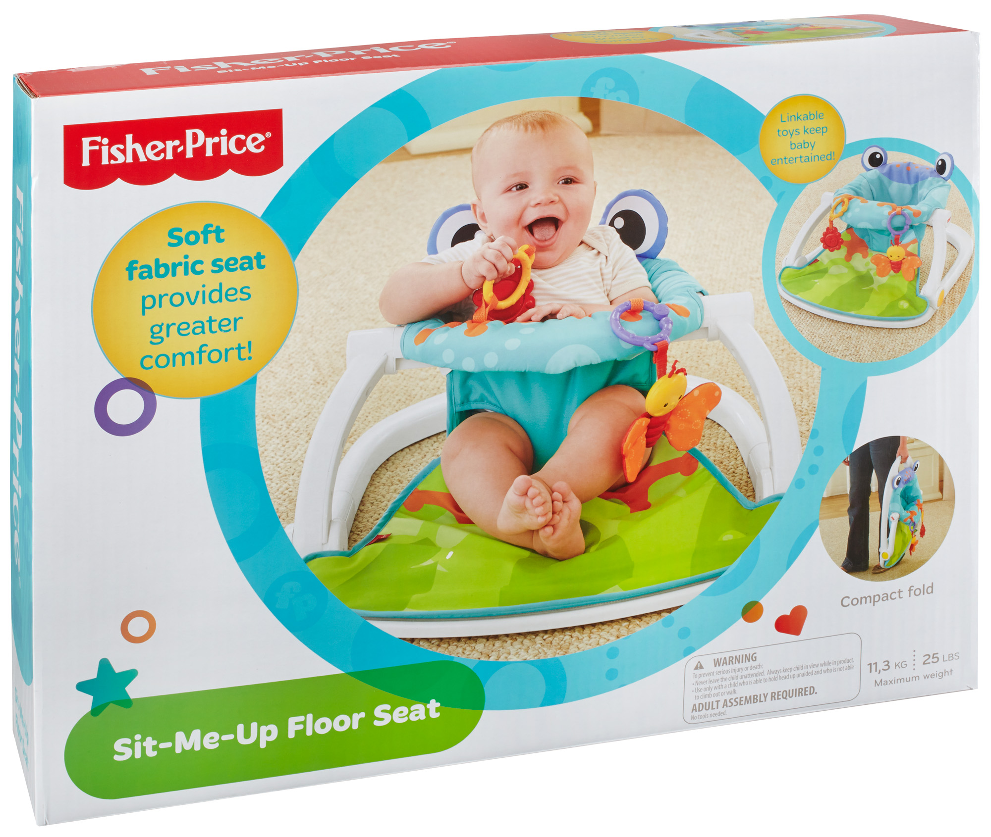 Fisher Price Sit Me Up Floor Seat Frog