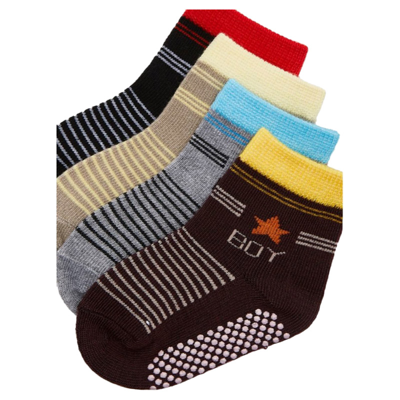 Night Angel 4 Pairs Stripe Baby Socks