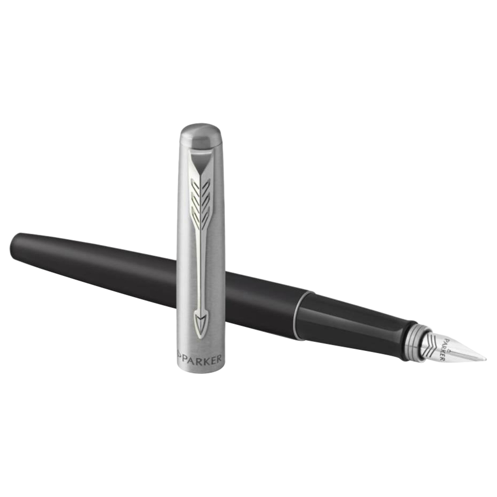 Matte Black /& Chrome Parker Jotter Bond Street Ballpoint Pen Brand New