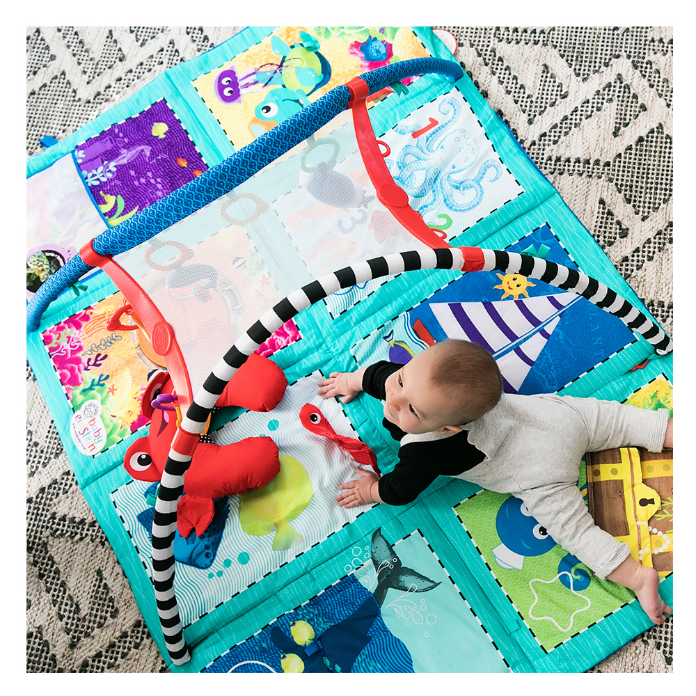 Baby Einstein Core Jumbo Book Mat Playgym Blue Activity Gyms