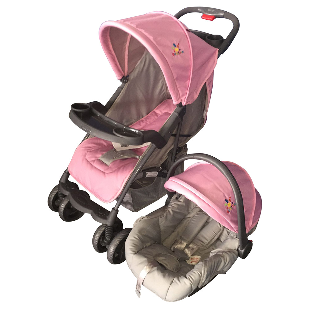 pink car seat stroller