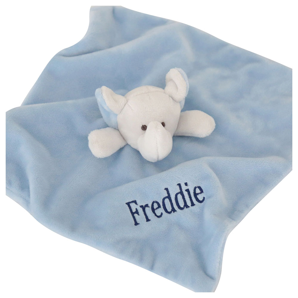 My 1st Years Personalised Elephant Comforter Blue