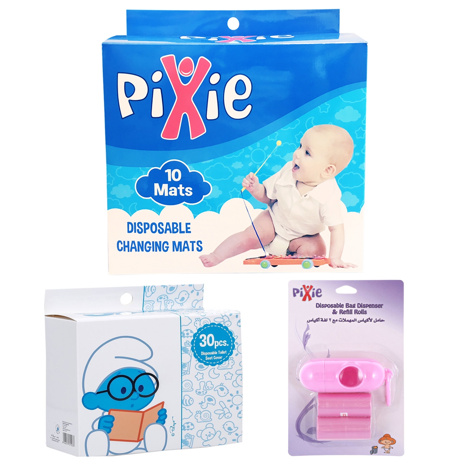 Pixie Changing Mats Disposable Bag Dispenser And Refill Rolls