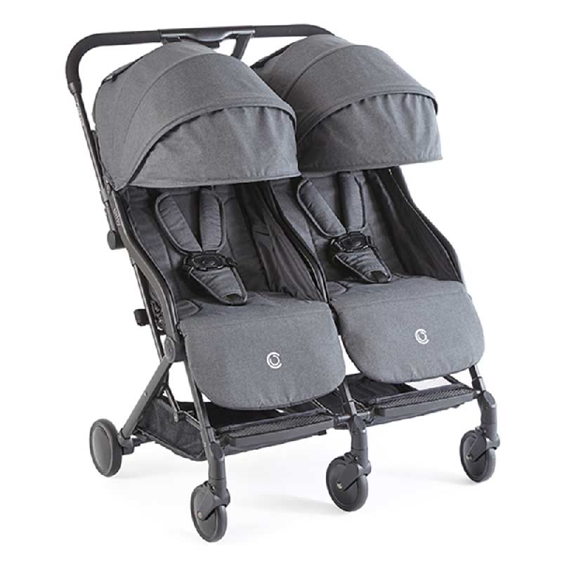 Kolcraft Contours Bitsy Compact Double Stroller Midnight